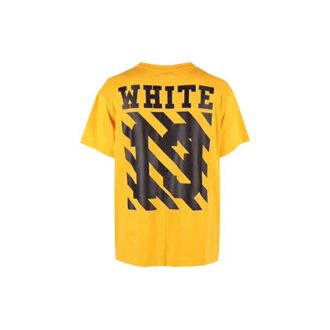 T-shirt unisexe SS21 Co Virgil Ablo Ow Jaune