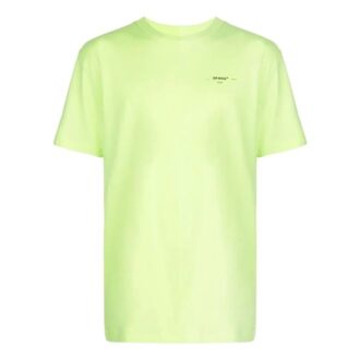 T-shirt vert à col rond et manches courtes avec petit logo
