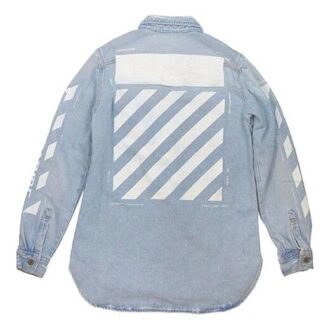 Temperature C/O Virgil Abloh Chemise en Denim pour homme, bleu clair