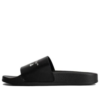 Tongs de piscine Off-White à imprimé multi-logos, noires