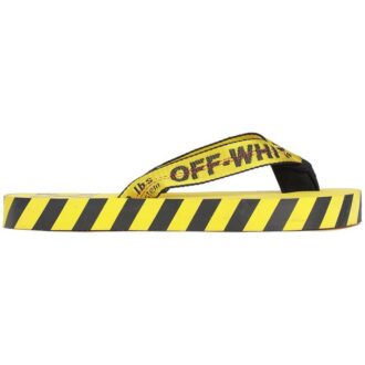 Tongs « Imprimé graphique – Jaune »