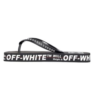 Tongs industrielles noir et blanc pour homme c/o Virgil Abloh