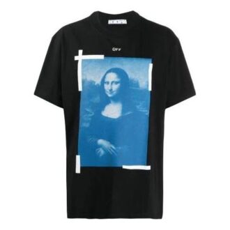 Unisexe SS21 Imprimé Mona Lisa Noir